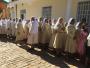 Processione delle suore verso la Chiesa parrocchia